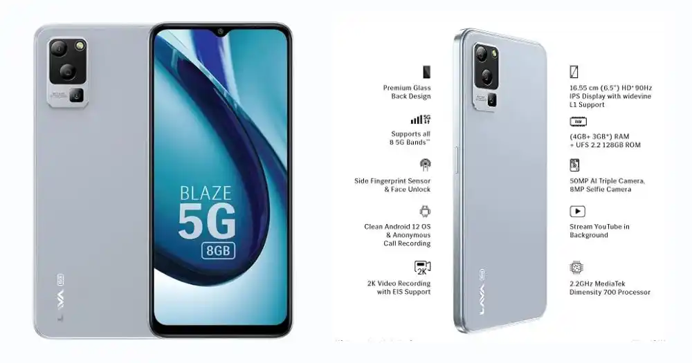 Lava Blaze 5G Phone