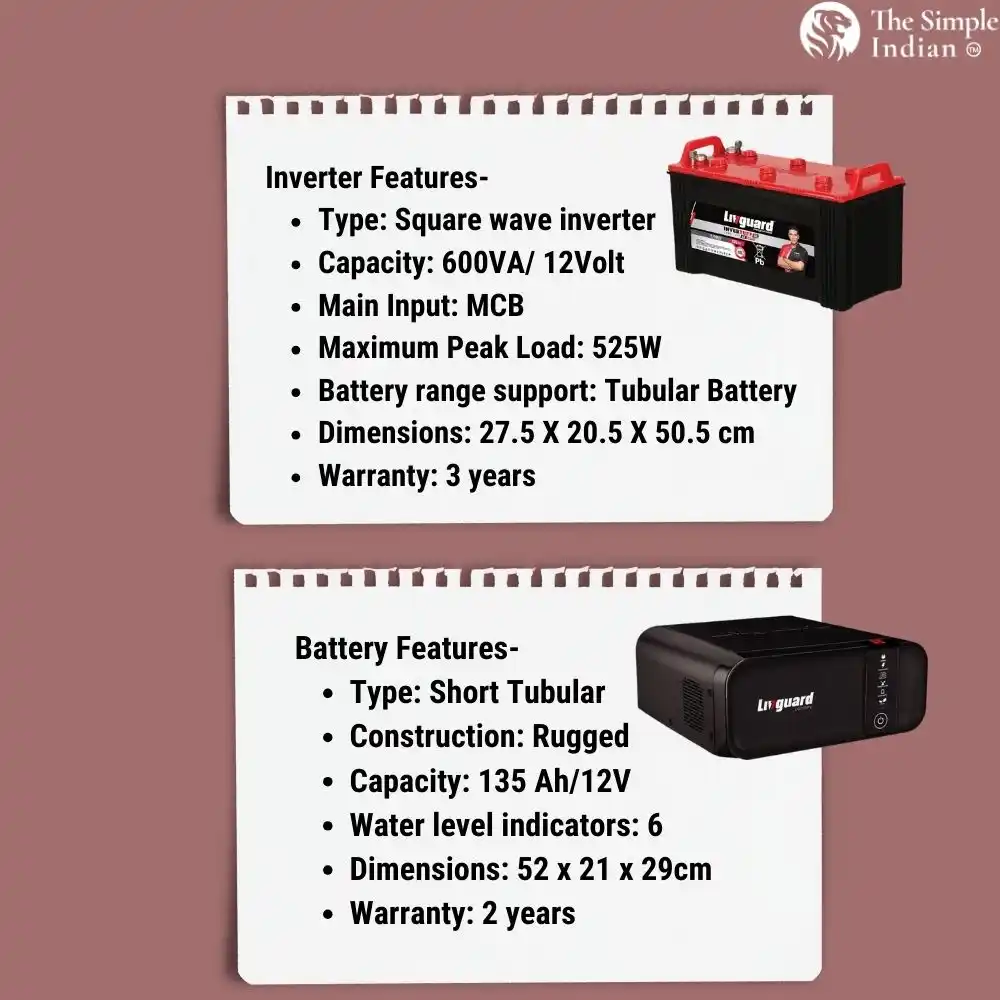  Livguard 135 Ah Battery