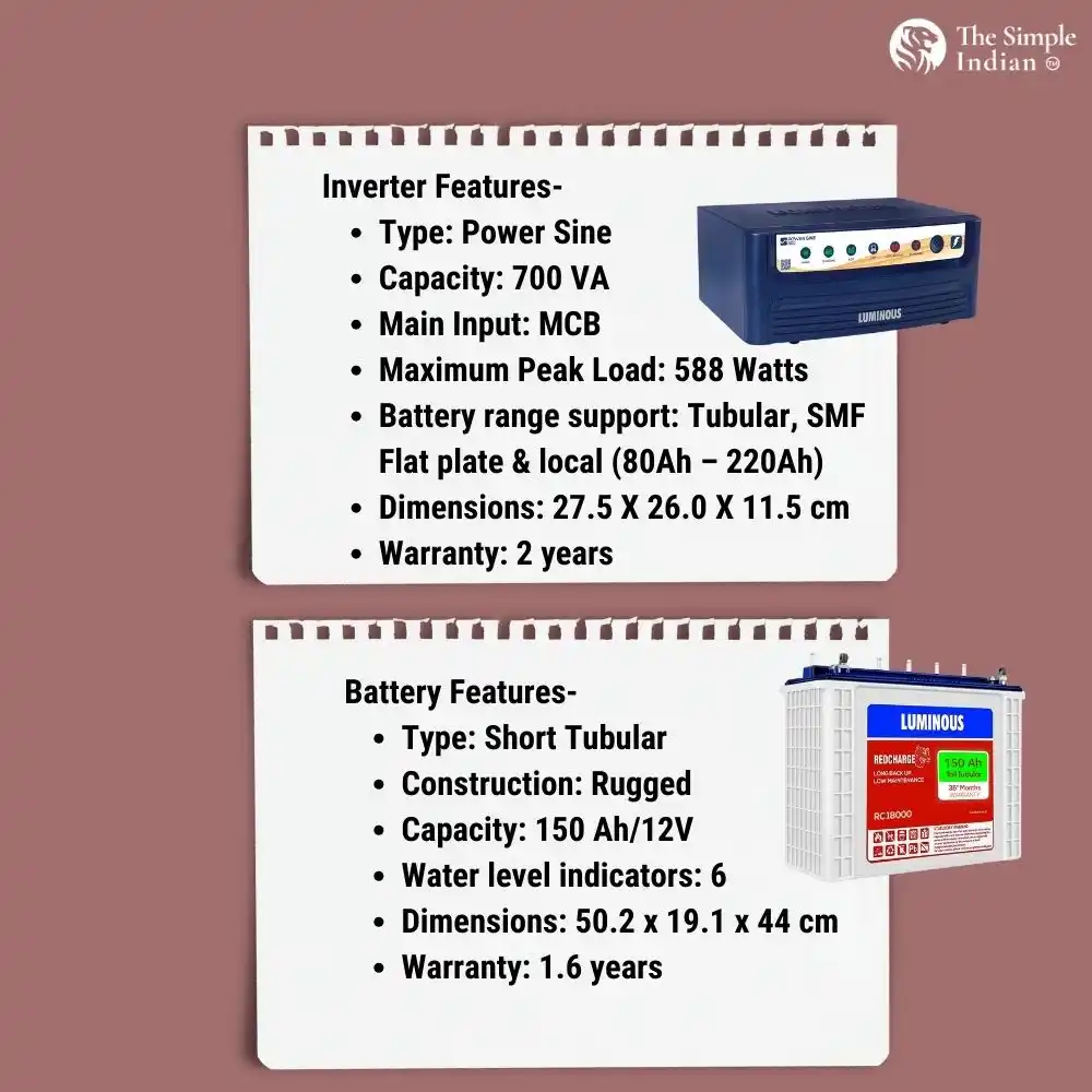  Luminous Inverlast ILTT Battery 