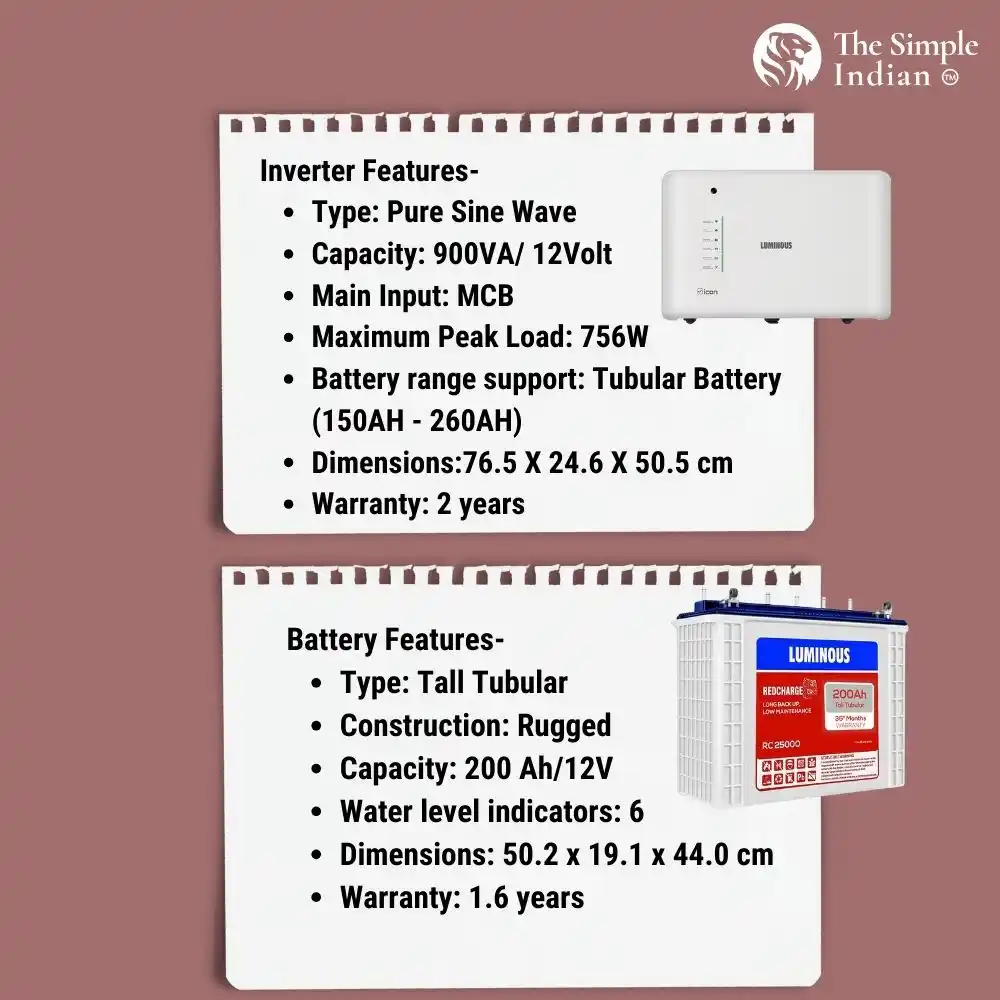     The Luminous RC 25000 battery