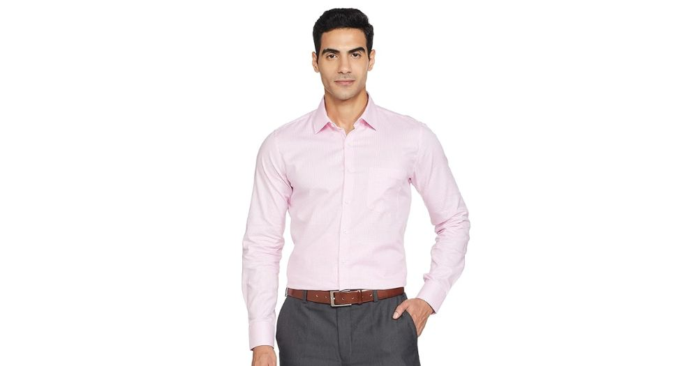 Van Heusen Men Formal Pink 