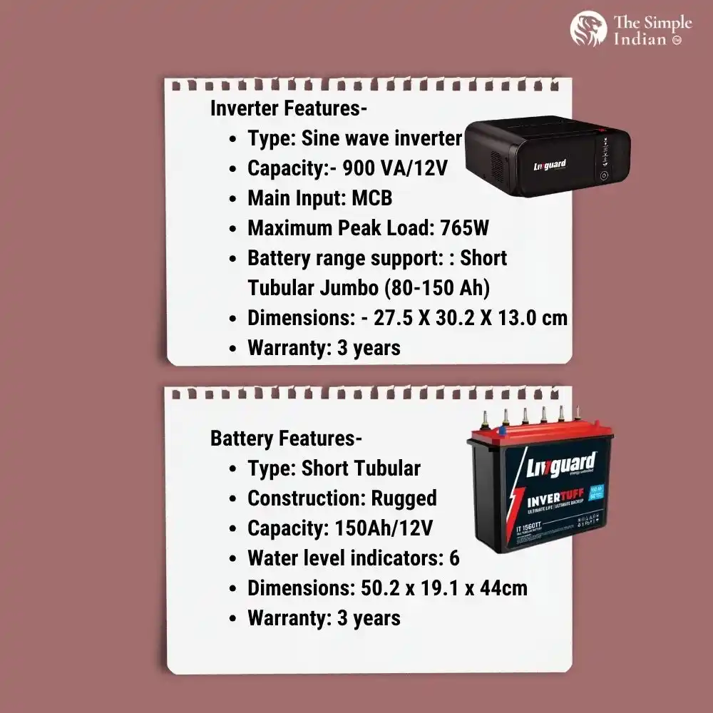  Livguard IT 1560STJ 150 Ah Battery 