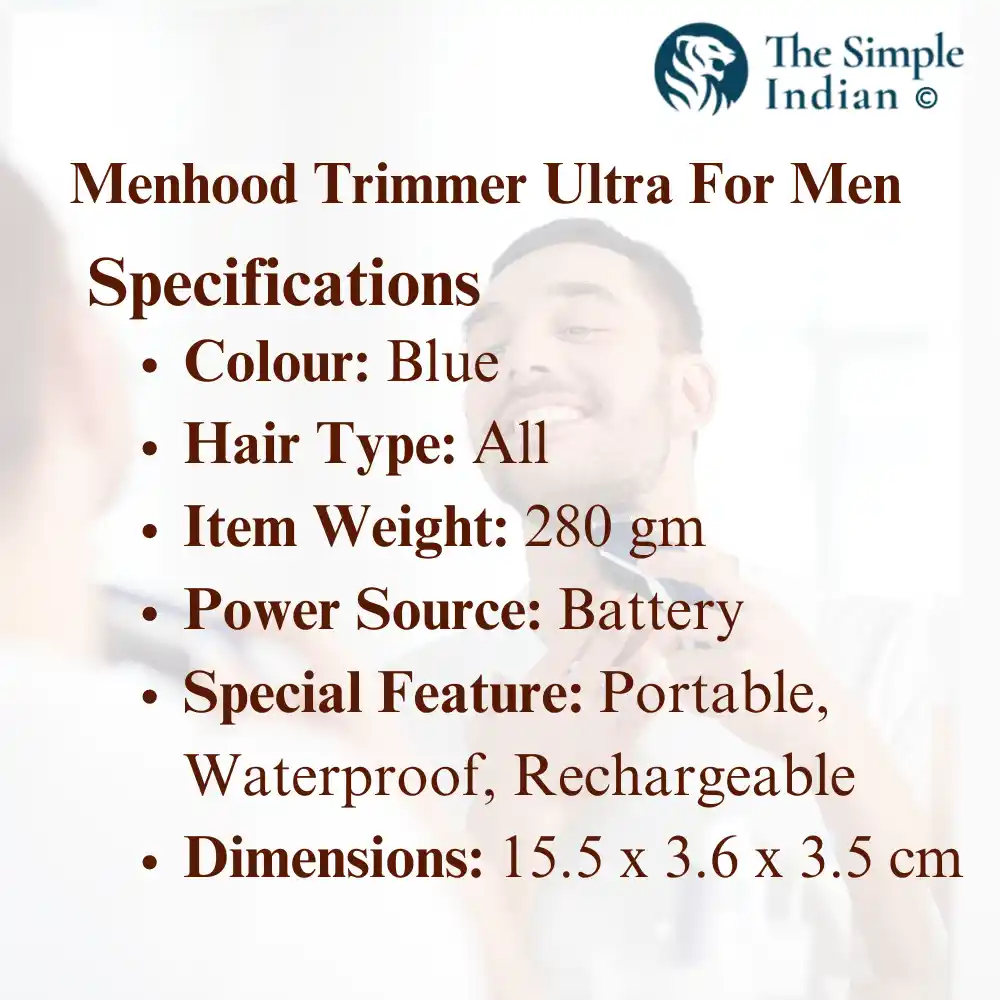 Menhood Trimmer Ultra For Men