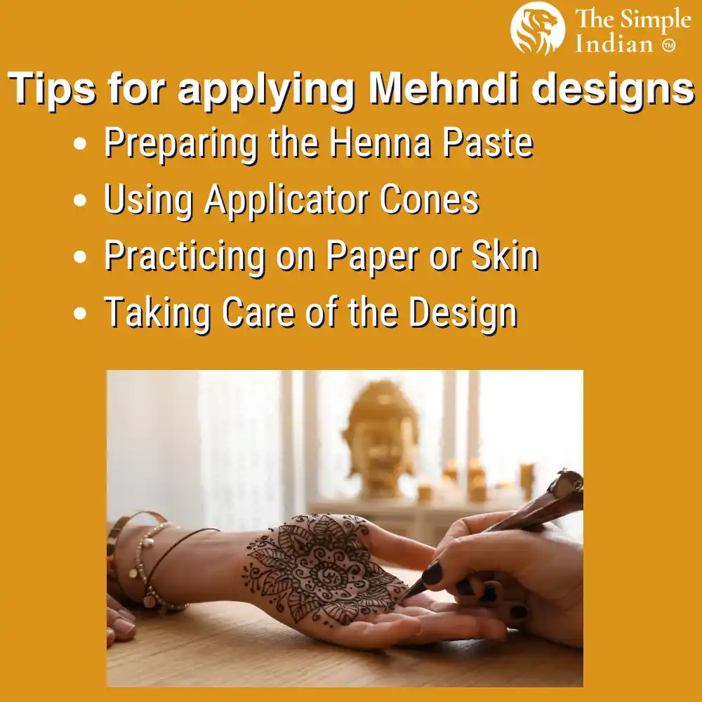Simple Mehndi Design: Tips